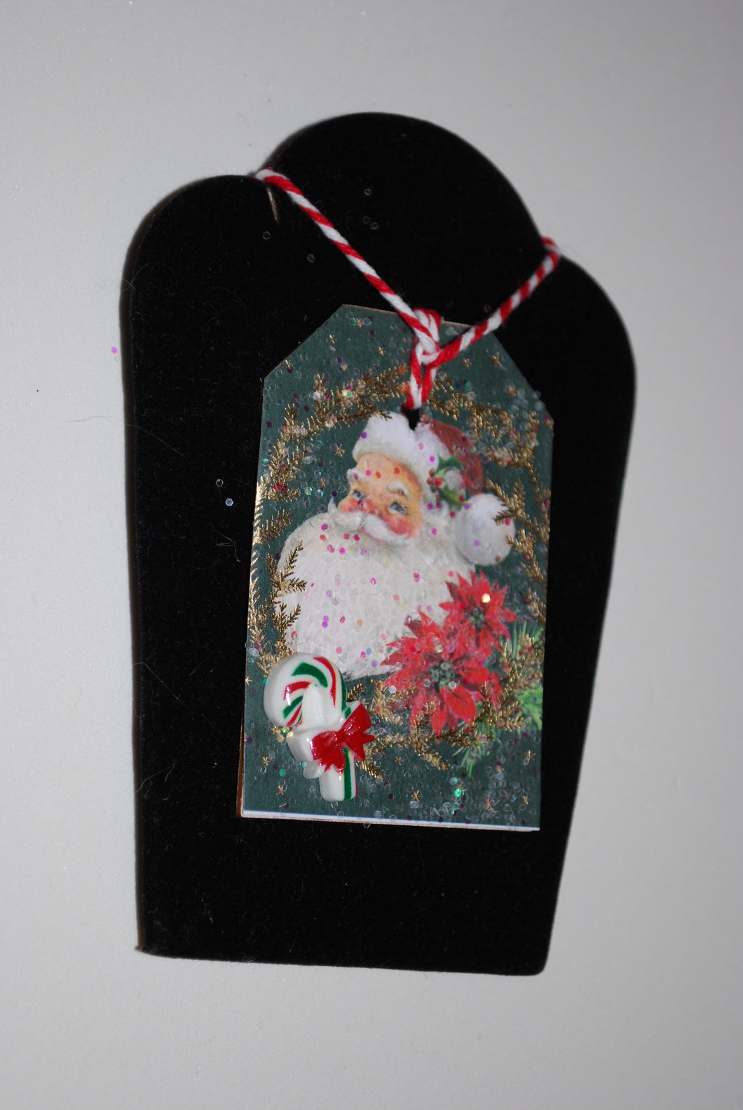 One of a kind Christmas Tags/Ornaments-Santa Claus